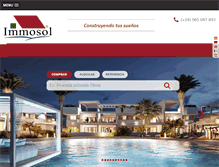 Tablet Screenshot of immosol.com